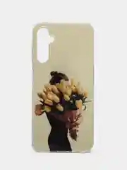 Горчичный чехол для Samsung Galaxy A24 / Самсунг Галакси А24, силиконовый, с рисунком
