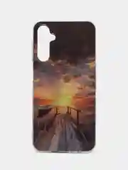 Рыжий чехол для Samsung Galaxy A24 / Самсунг Галакси А24, силиконовый, с рисунком