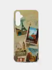 Хаки чехол для Samsung Galaxy A24 / Самсунг Галакси А24, силиконовый, с рисунком