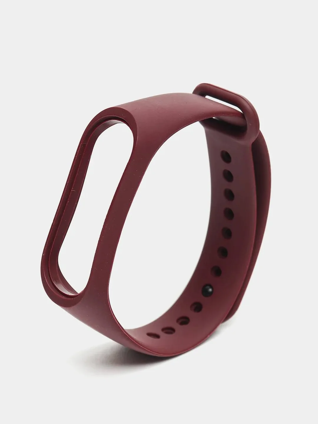 Багровый силиконовый ремешок для Xiaomi Mi Band 3, Mi Band 4, Сяоми Ми бэнд 3,4