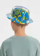 Голубой шляпа пластик