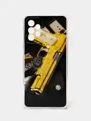 Бронзовый чехол Samsung Galaxy A72, Самсунг Галакси А72 силиконовый с рисунком