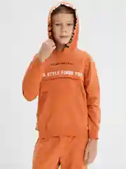 Терракотовый костюм спортивный для мальчика: толстовка и брюки