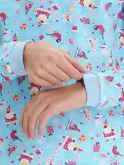 Лазурный пижама утепленная для мальчиков