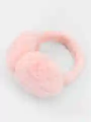 Розовый меховые наушники / Утепленные наушники