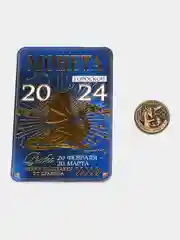 Символ Нового года. Монета гороскоп 2024, латунь, d = 2,5 см