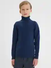 Индиго детский однотонный свитер