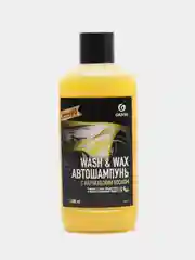 Автошампунь Grass, с карнаубским воском Wash & Wax, 1 л