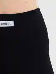 Черный комплект топ + велосипедки "Fashion"