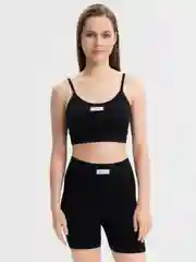 Черный комплект топ + велосипедки "Fashion"