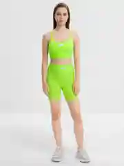 Салатовый комплект топ + велосипедки "Fashion"