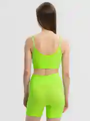 Салатовый комплект топ + велосипедки "Fashion"