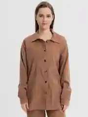 Терракотовый костюм женский брючный, вельвет