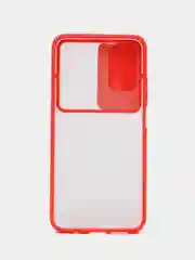 Красный защитный силиконовый чехол для смартфона Xiaomi Redmi, с затвором для камеры