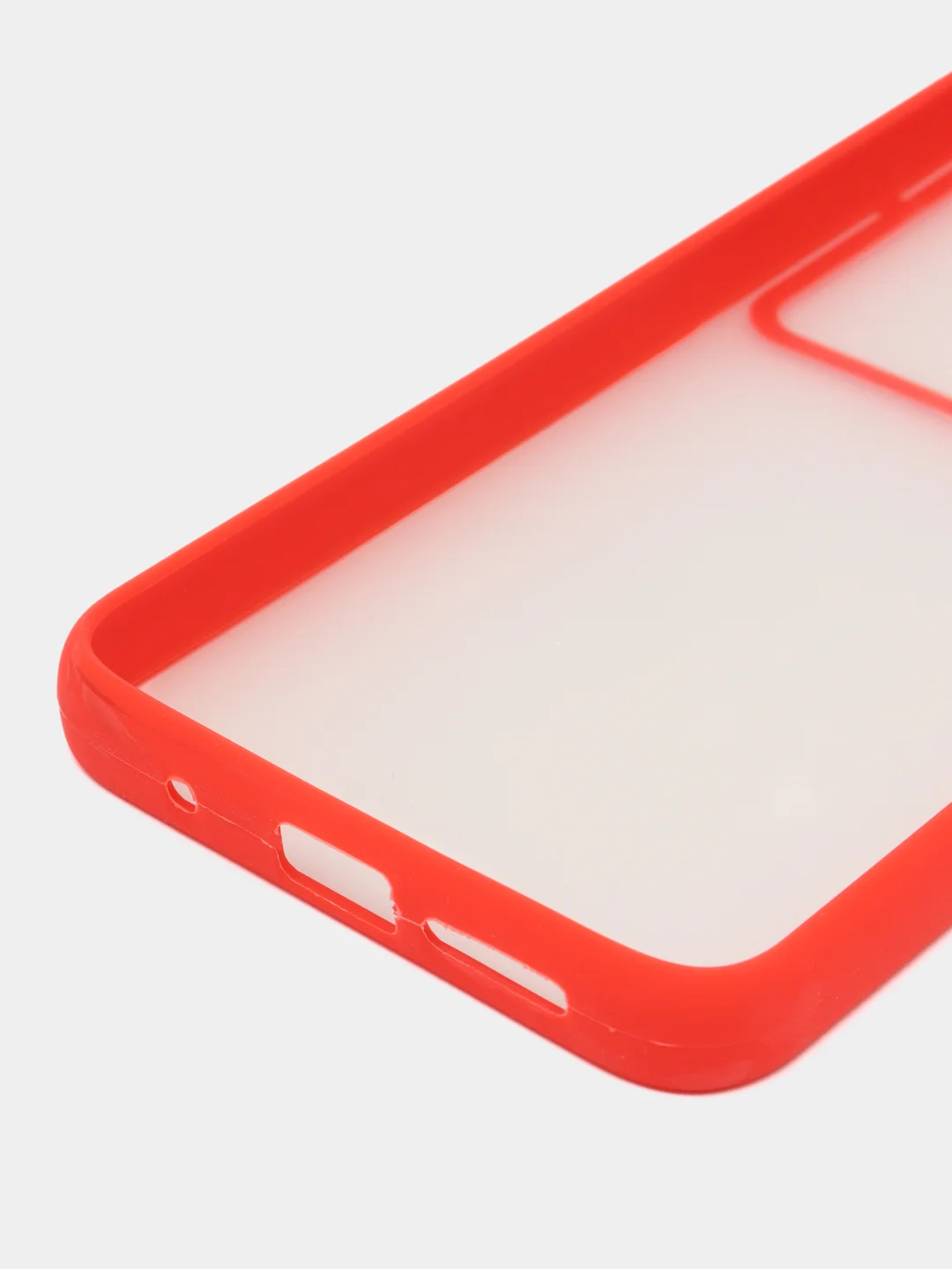 Красный защитный силиконовый чехол для смартфона Xiaomi Redmi, с затвором для камеры
