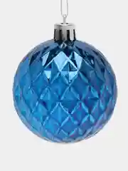 Серебряный набор елочных игрушек, d-6 см, 6 штук шары на елку