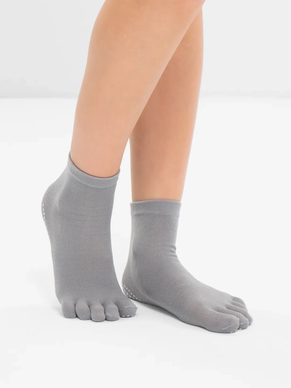 Носки для йоги антискользящие, пилатеса, Non slip спортивные, с пальцами и без пальцев