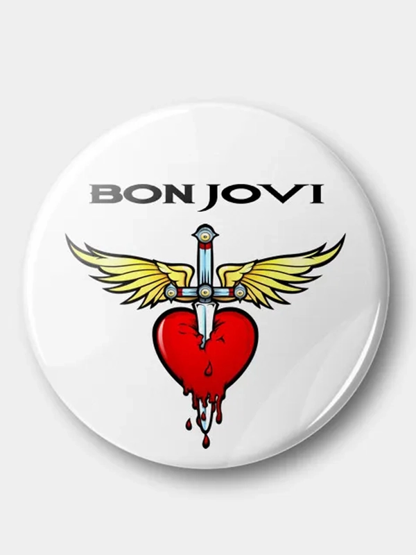 Значок "Bon Jovi", 37 мм