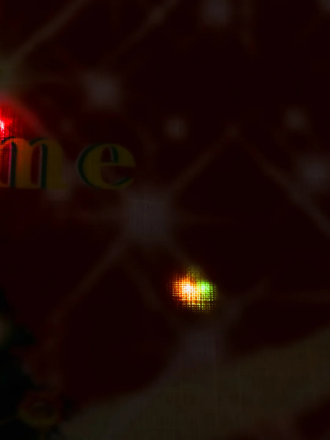 Алый новогодняя наволочка со светодиодной подсветкой "Merry Christmas"