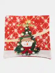 Алый новогодняя наволочка со светодиодной подсветкой "Merry Christmas"