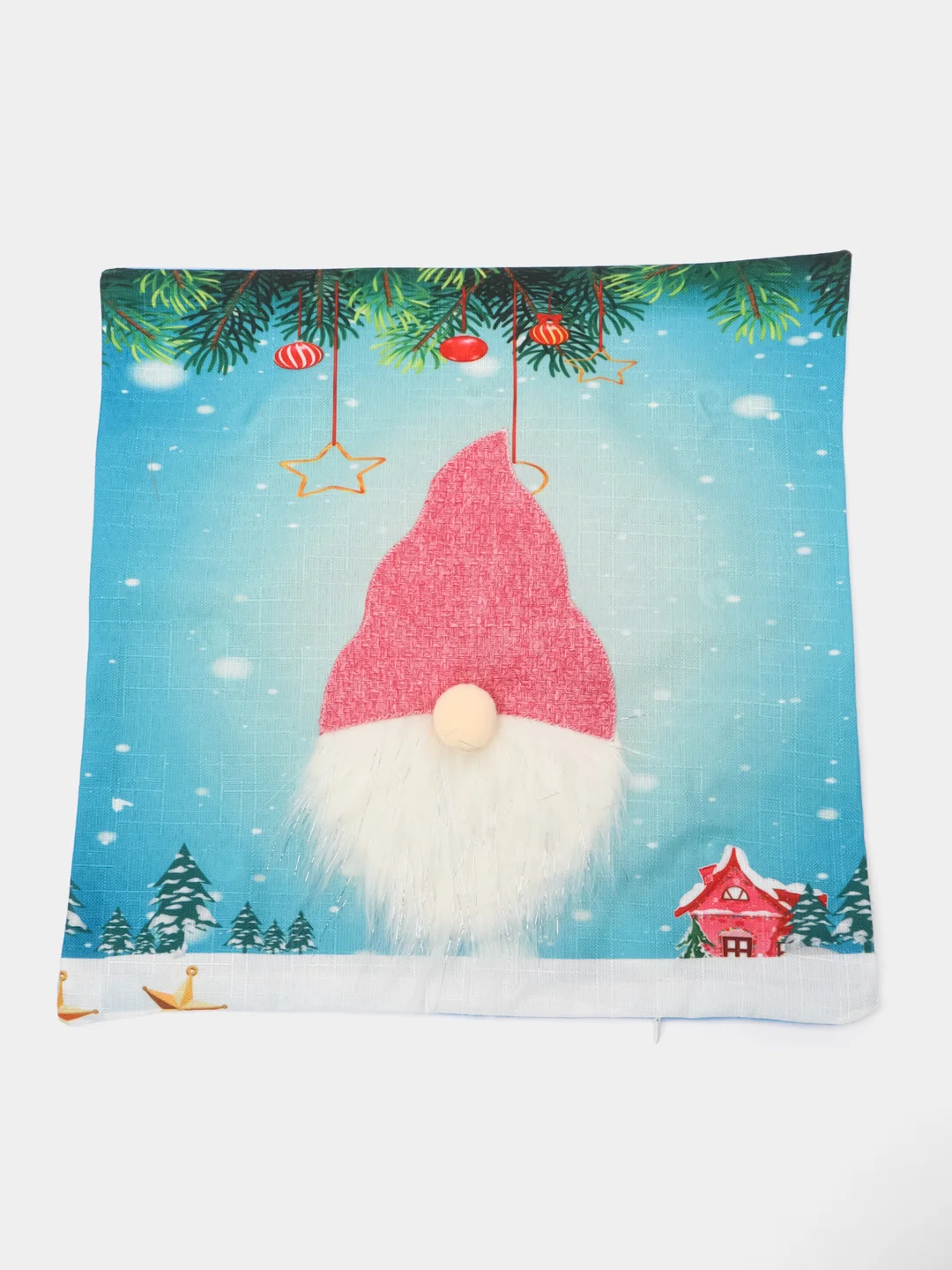 Ледяной новогодняя наволочка со светодиодной подсветкой "Merry Christmas"