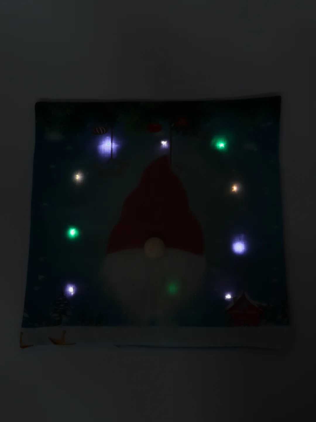 Ледяной новогодняя наволочка со светодиодной подсветкой "Merry Christmas"