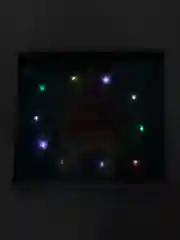Голубой новогодняя наволочка со светодиодной подсветкой "Merry Christmas"