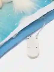 Голубой новогодняя наволочка со светодиодной подсветкой "Merry Christmas"