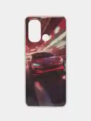 Бордовый чехол для Xiaomi Redmi 12C (Сяоми Редми 12С), силиконовый, с рисунком