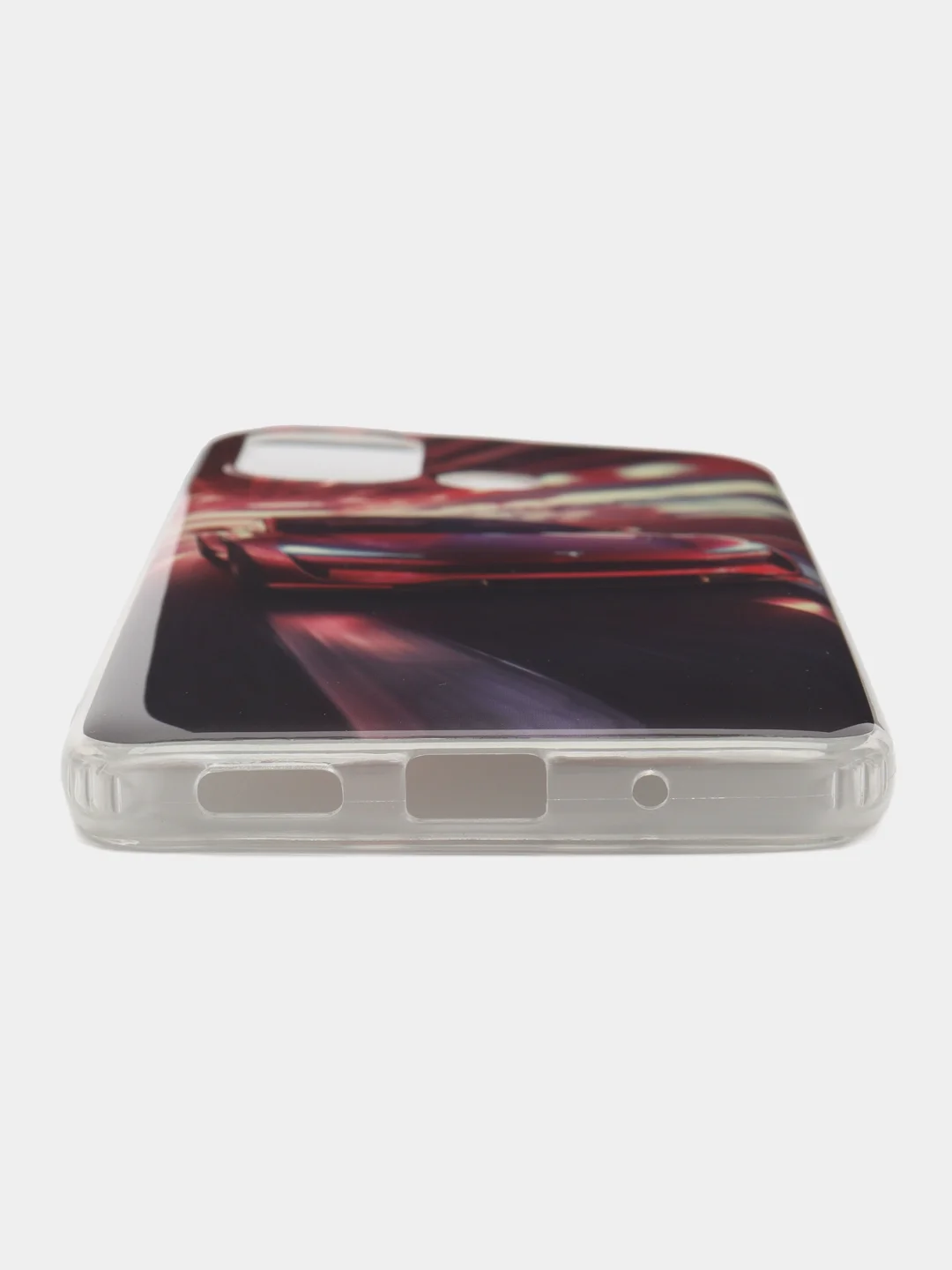 Бордовый чехол для Xiaomi Redmi 12C (Сяоми Редми 12С), силиконовый, с рисунком