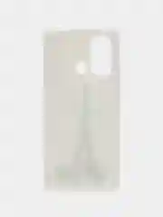 Светло-синий чехол для Xiaomi Redmi 12C (Сяоми Редми 12С), силиконовый, с рисунком
