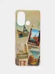 Хаки чехол для Xiaomi Redmi 12C (Сяоми Редми 12С), силиконовый, с рисунком