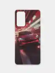 Бордовый чехол для Xiaomi Redmi Note 12 Pro 4G / Сяоми Редми Нот 12 Про 4Г, силиконовый с рисунком