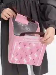 Розовый сумка для обеда