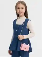 Розовый сумка детская/ сумка для девочки/ мини сумка лаковая/ клатч