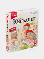 Набор для создания Квиллинг-панно 3D "Райская птица", с рамкой