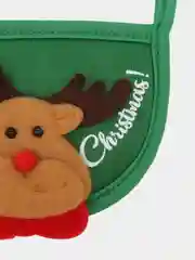Зеленый новогодний костюм для кошек и собак, шапка и слюнявчик