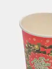 Багровый стакан бумажный "Новый год", 0,2 л