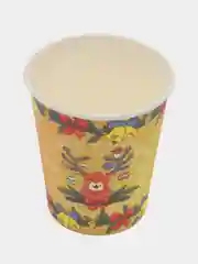 Желтый стакан бумажный "Новый год", 0,2 л