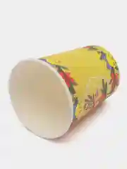 Желтый стакан бумажный "Новый год", 0,2 л