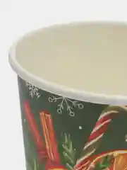 Лесной зеленый стакан бумажный "Новый год", 0,2 л