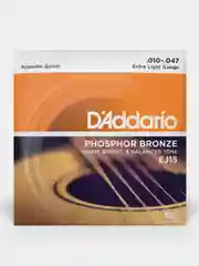 Струны для акустической гитары DAddario EJ15 фосфорная бронза