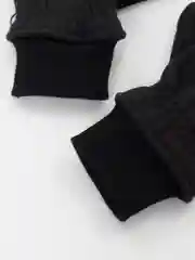 Черный перчатки флисовые, сенсорные, унисекс, зимние, спортивные