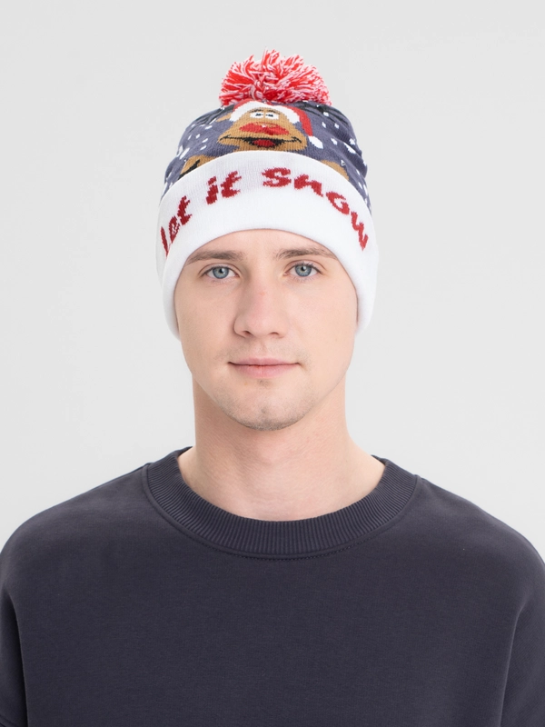 Шапка-бини новогодняя Cristam Hat, со светодиодной подсветкой
