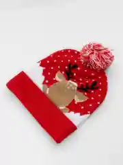 Красный шапка-бини новогодняя Cristam Hat, со светодиодной подсветкой