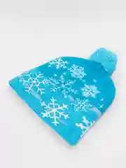 Лазурный шапка-бини новогодняя Cristam Hat, со светодиодной подсветкой