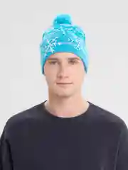 Лазурный шапка-бини новогодняя Cristam Hat, со светодиодной подсветкой