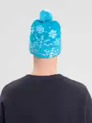 Лазурный шапка-бини новогодняя Cristam Hat, со светодиодной подсветкой