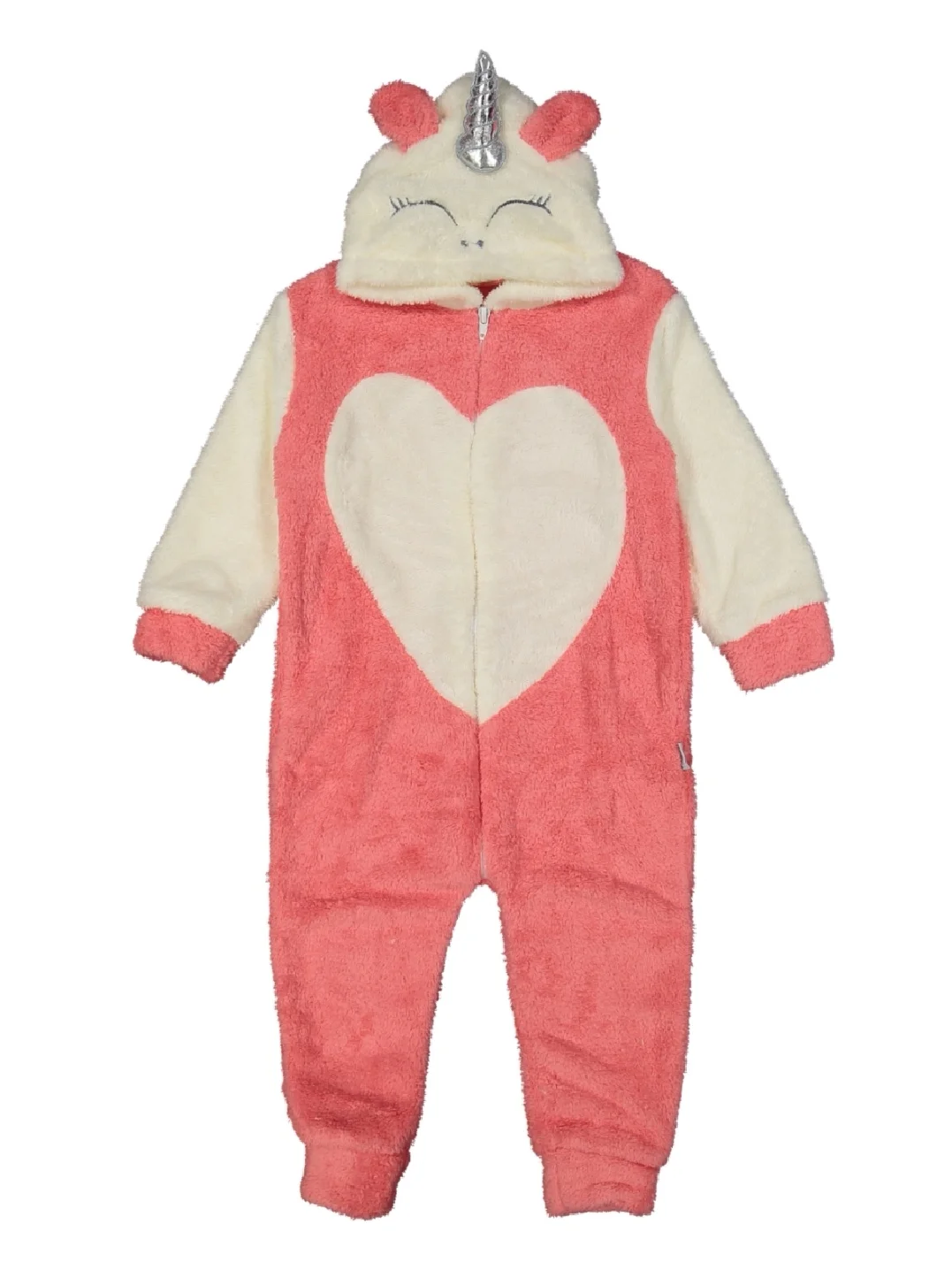 Коралловый костюм детский из хлопка, кигуруми, рост 80-122 см