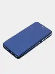 Синий чехол-книжка Xiaomi Redmi 9 A / Сяоми Редми 9 А, Redmi 9A, экокожа